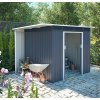 Záhradný domček plocha 257 x 142 cm (šedá)