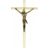 Kríž: kovový - zlatej farby, 9 cm - 01-020z