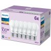 6x LED žiarovka E27 A65 13W = 100W 1521lm 2700K Warm 150° EC Multipack Philips