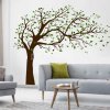 INSPIO Nálepka Listnatý strom na stenu, nálepky do obývačky stromy zelená, vlastná farba z výberu, drevený design rozmery 200x270