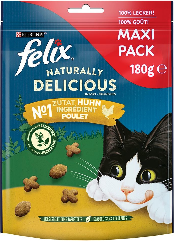 Felix Naturally Delicious kuracie s mačacou mätou 180 g