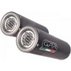 GPR Dvojitá koncovka výfuku Slip - on GPR M3 H.62.M3.PP Brushed Stainless steel including removable db killers and link pipes