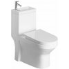 Aqualine HYGIE WC kombi s umývadielkom, zadný/spodný odpad, biela PB104W