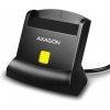 AXAGON CRE-SM2, USB-A StandReader 4-slot čtečka Smart card (eObčanka) + SD/microSD/SIM, kábel 1.3 m CRE-SM2