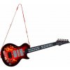 MultiStore HC566237 Detská elektrická rocková gitara s LED svetlami a tutoriálom červená