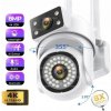 Kupolová (dome) IP kamera G-VISION DVOJITÝ OBJEKTÍV DVE INFRAČERVENÉ KAMERY QHD 4MPX 8 Mpx