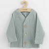 New Baby Dojčenský kabátik na gombíky Luxury clothing Oliver sivý
