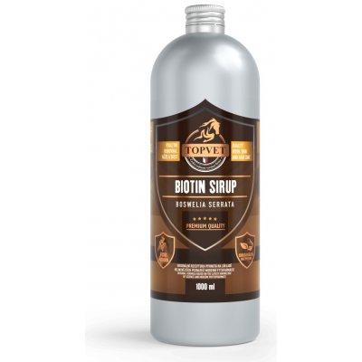 Topvet Biotin sirup s bosweliou pre kone 1 l