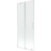 MEXEN/S - Velar Dvojkrídlová posuvná vaňová zástena 85 x 150, transparent, biela 896-085-000-01-20