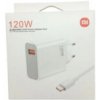 Xiaomi MDY-13-EE originální síťová rychlonabíječka Xiaomi MDY-13-EE + USB-C (Type-C) datový kabel v bílé barvě 120W