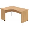 OFFICE PRO s.r.o. HOBIS kancelársky stôl pracovný tvarový, ergo pravý - GE 2005 P, dub