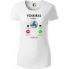Volejbal volá - Dámske tričko z organickej bavlny Origin (GOTS) - 2XL ( Biela )