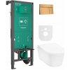 Súprava splachovacie tlačidlo Hansgrohe Element E 66003140, WC misa Hansgrohe EluPura S 60193450, 01022180, 60148450