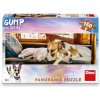Dino Puzzle Gump na gauči panoramic 150 dílků
