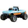 RC Monster Truck kovový 1:64 RTR LED Tempomat 2,4 GHz modro oranžový (22698)