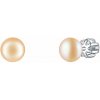 Olivie Stříbrné 5mm náušnice PERLY PEACH 7980 Ag 925; ≤0,9 g.