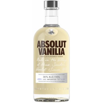 Absolut Vanilia 38% 0,7 l (čistá fľaša)