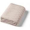 BABYONO Deka z organickej bavlny pletená 75 x 100 cm beige 0m+