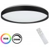 EUlight by MILAGRO Stropné LED svietidlo Ringo, 1x LED 36w, 3000-6000k, b, RGB, s ovládačom