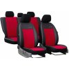 Pokter Autopoťahy pre Škoda Fabia (II) 2007-2014 Exclusive Alcantara - červené 2+3
