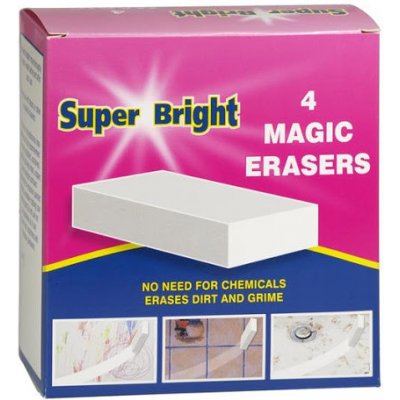 Super Bright Magic Erasers Kúzelná špongia 4 ks