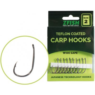 Zfish Háčik Teflon Hooks Wide Gape Veľkosť 2 10ks