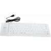 Verk 06179_B Flexibilná silikónová klávesnica k PC biela