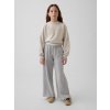 GAP Detské nohavice Relaxed Wide-Leg Sivá XS