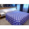 Mondo Italia Prehoz na posteľ Pois modro-fialový Made in Italy Modrá 160x240 cm