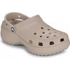 Crocs Nazuvky Classic Platform Clog W Béžová