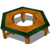 Playground System Mobiliár z agátu - lavica okolo stromu