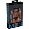 Svenjoyment Bondage matný pánsky set 2-dielny s doplnkami S čierny