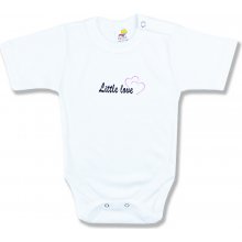 BABY´S WEAR Detské body Little love ružové