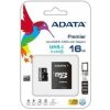16 GB pamäťová Micro SD karta ADATA + SD Adaptér, CLASS 10