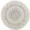 Najkoberce Hanse Home Twin Porto čierny / krémový kruh 200 cm kruh