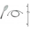Jika Rio - Set sprchovej hlavice, 3 prúdy, tyče a hadice 1,7 m, nerezová/chróm H3651R00043731