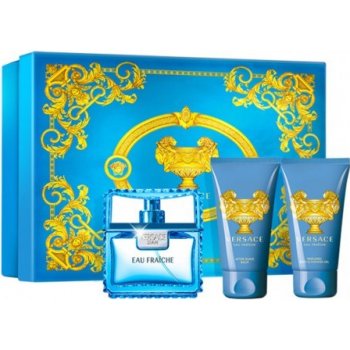 Versace Eau Fraiche Man EDT 50 ml + sprchový gél 50 ml + šampón 50 ml darčeková sada