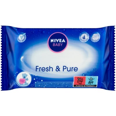 NIVEA Baby Fresh & Pure Obrúsky, 63 ks