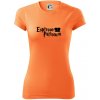 Harry - Espresso Patronum - Dámske Fantasy športové (dresovina) - XS ( Neon mandarine )