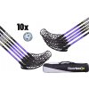 FLOORBEE Douglas 32 Purple + Toolbag + Balls fialová / čierna, 92cm (=102cm), 5x ľavá + 5x pravá