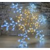 Vonkajšie Vianočné LED osvetlenie dvojitá vločka 70cm
