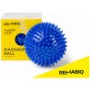 REHABIQ Masážna loptička ježko modrá 10 cm