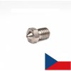 Nerezová tryska E3D M6 - 0,6mm / 1,75mm - CZ výroba (E3D M6 0,6mm nozzle)