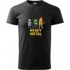 Handel Tričko - Heavy metal Farba: nebeská modrá, Veľkosť: XL, Strih trička: pánsky