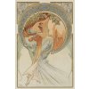 Plagát, Obraz - The Arts: Poetry (1898), Alfons Mucha, 26.7 × 40 cm