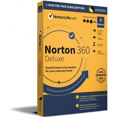 Symantec Norton 360 Deluxe + 50 GB Cloud úložisko - 5 lic. 12 mes.