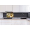 DIMEX | Dibond doska za kuchynskú linku | DBW-06040-072 Zlatý kryštál | 60 x 40 cm + Dibond obkladová doska Dimex do kuchyne Zlatý kryštál v rozmere 60 x 40 cm