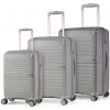 ROCK sada cestovných kufrov Astrid TR-0291/3 PP – sivá