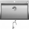 Blanco CLARON 700-IF/A nerez Durinox s excentrickým ovládaním PushControl 523394 + Blanco MIDA-S chróm 521454