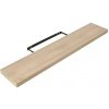 Regalux Nástenná polica XL4, 24 × 118 × 3,8 cm, lamino, dekor dub, XL4 EICHE 118 CM